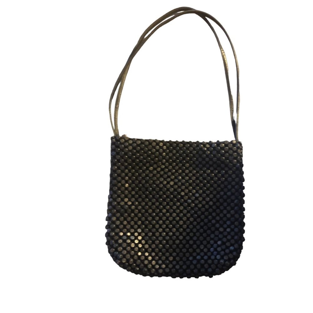 The SAK Montara Black Wooden Beaded Shoulder Crossbody Bag